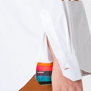 Tailored fit Artist Stripe cuff shirt